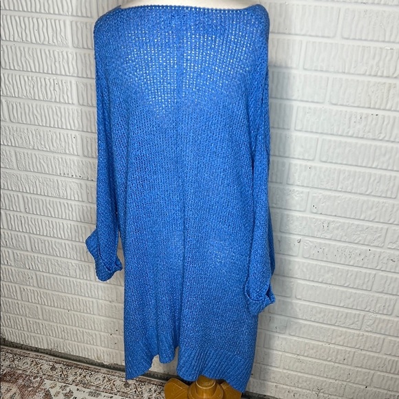 She+Sky Blue Oversized One Size Sweater - Picture 2 of 4